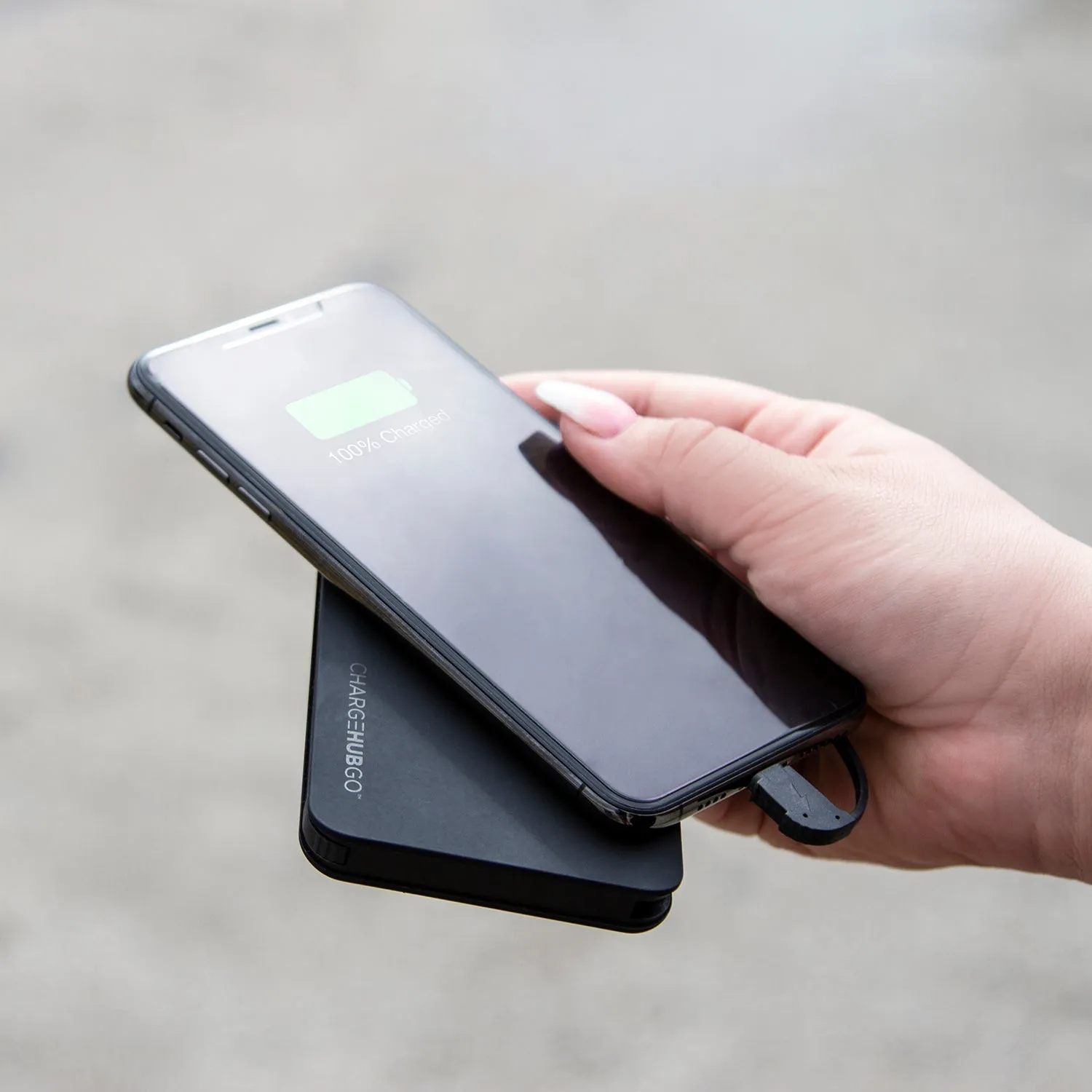 ChargeHubGO  Power Bank With Wireless Charging Pad