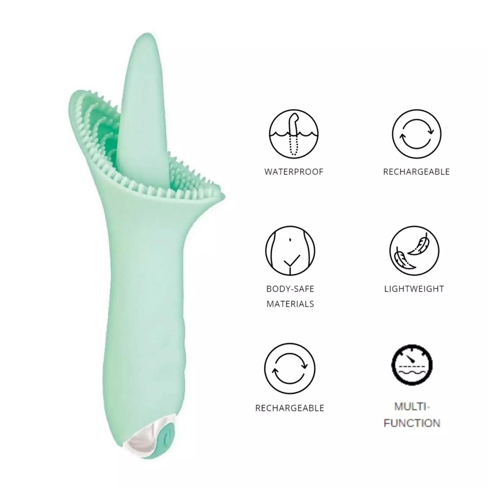 Clit-Tastic Luscious Clit Licker Rechargeable Silicone Clitoral Vibrator