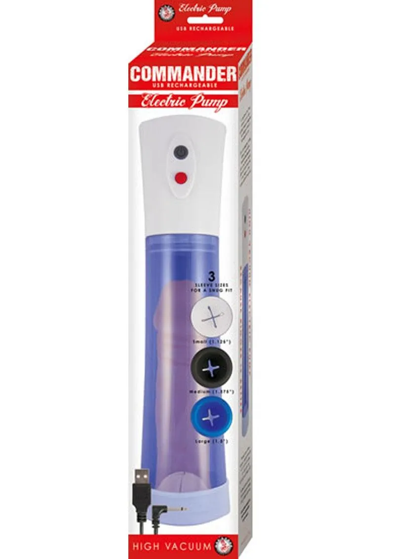 Commander Electric Rechargeable Penis Pump