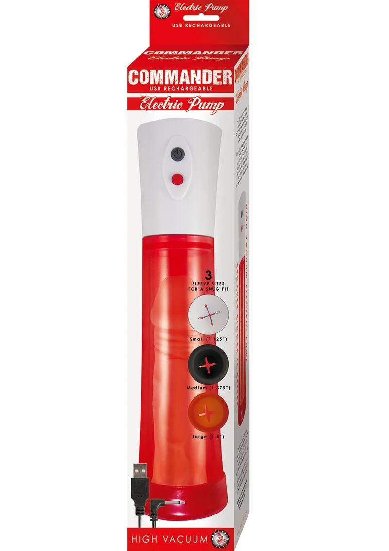 Commander Electric Rechargeable Penis Pump