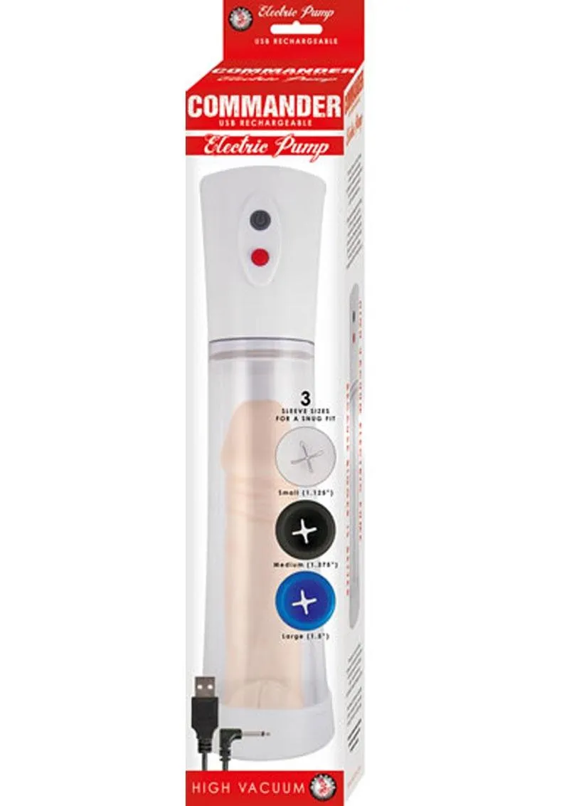 Commander Electric Rechargeable Penis Pump