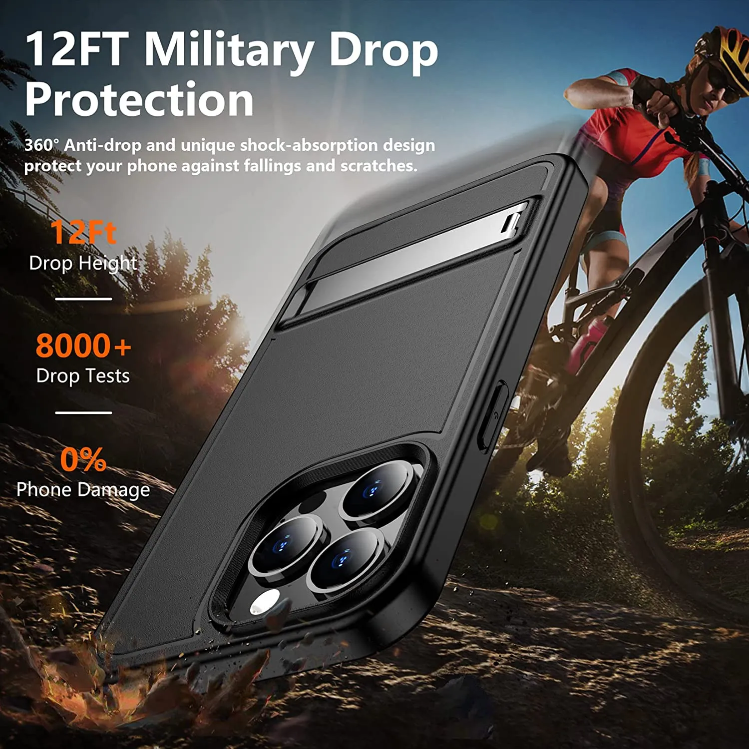 Compatible iPhone 14 Pro Max Case Heavy Duty Full-Body Protection Case
