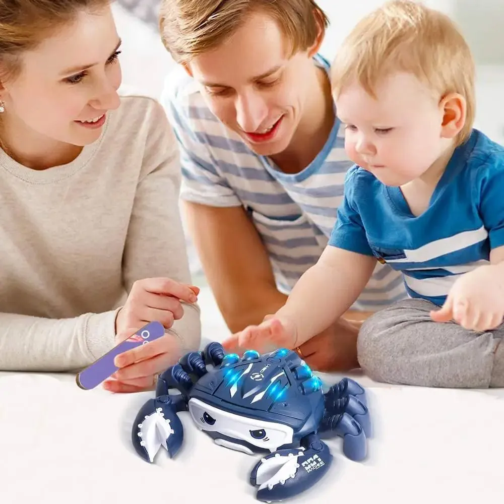 Crawling Crab Music and LED Light Walker with Auto Smoke Sensor