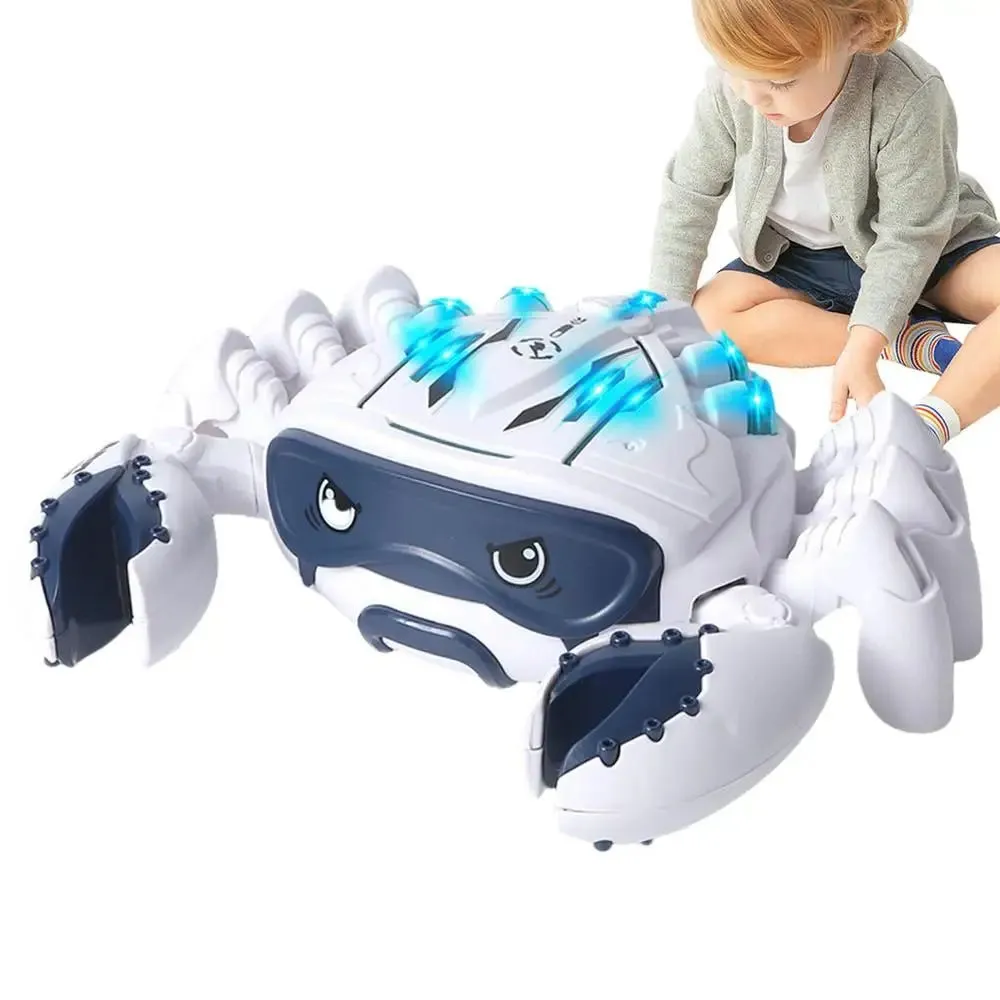 Crawling Crab Music and LED Light Walker with Auto Smoke Sensor