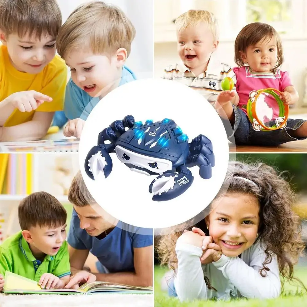 Crawling Crab Music and LED Light Walker with Auto Smoke Sensor