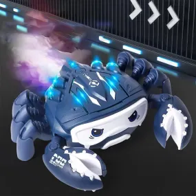 Crawling Crab Music and LED Light Walker with Auto Smoke Sensor