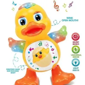 Dancing Duck With Lights And Music - Yellow