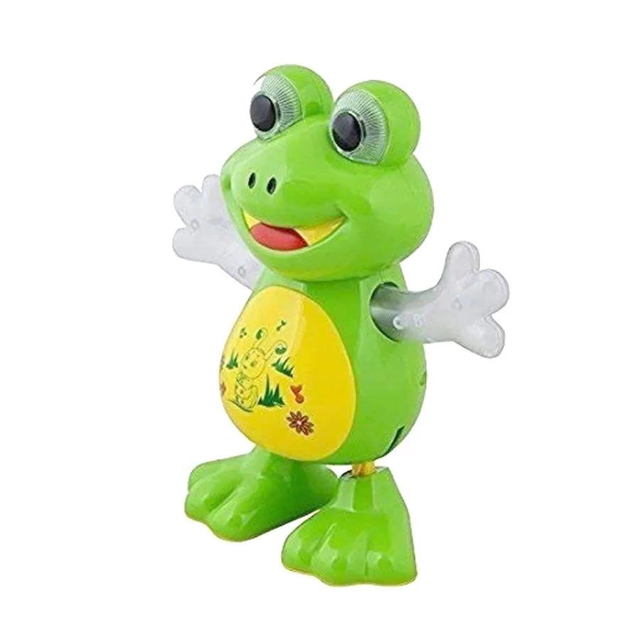 Dancing Frog Battery Operated Toy with Lights & Music, 3 Years - Green