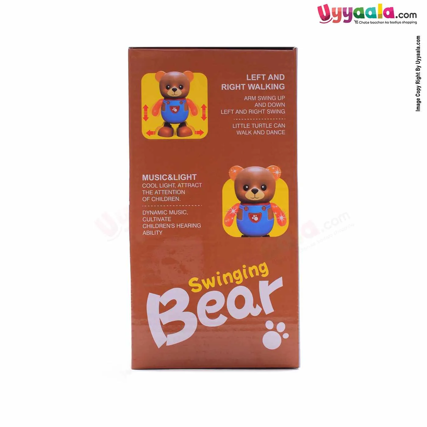 Dancing Teddy Bear Battery Toy with flashing Music & Lights - 3years & above