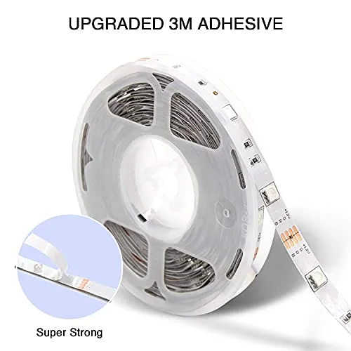 DAYBETTER Led Lights 50 ft,2 Rolls of 25ft RGB Led Strip Light with Remote Control,App Control,Music Sync,Multicolor Changing,Colorful Led Strips Lights for Bedroom