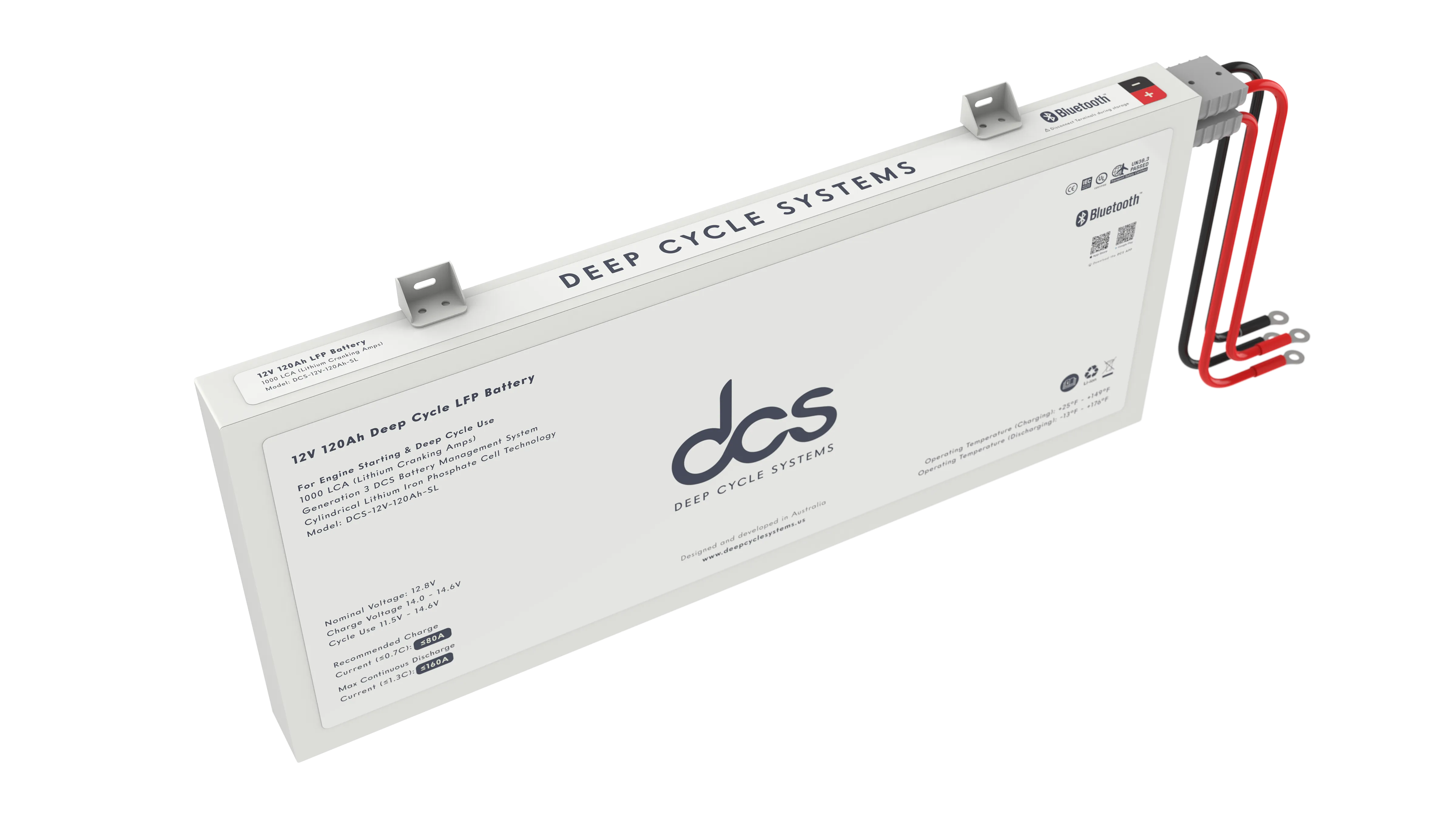 Deep Cycle Systems 120Ah Slimline Deep Cycle LFP Battery