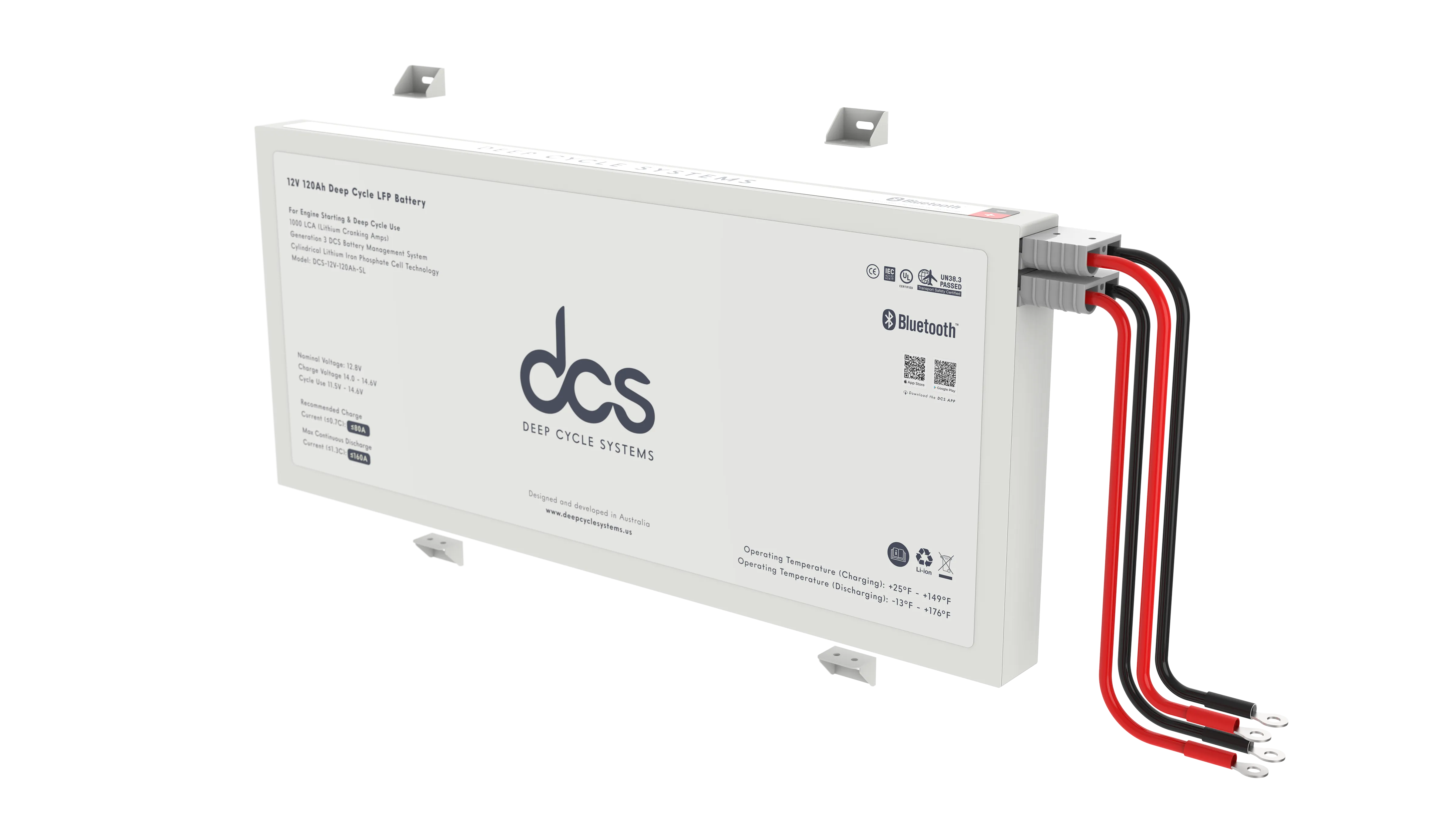 Deep Cycle Systems 120Ah Slimline Deep Cycle LFP Battery
