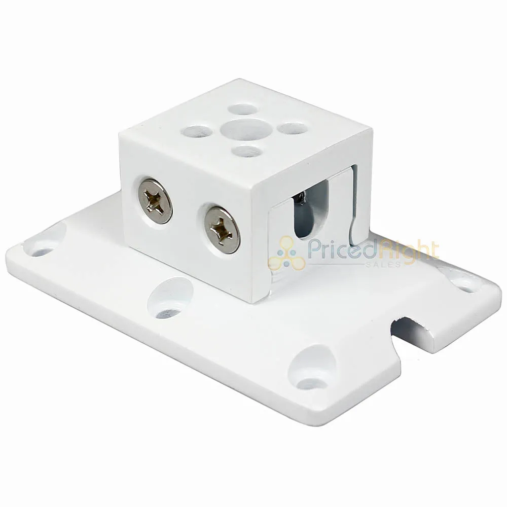 Diamond Audio Extruded Aluminum Flat Mount Clamp Quick Release MSFMCWHT White