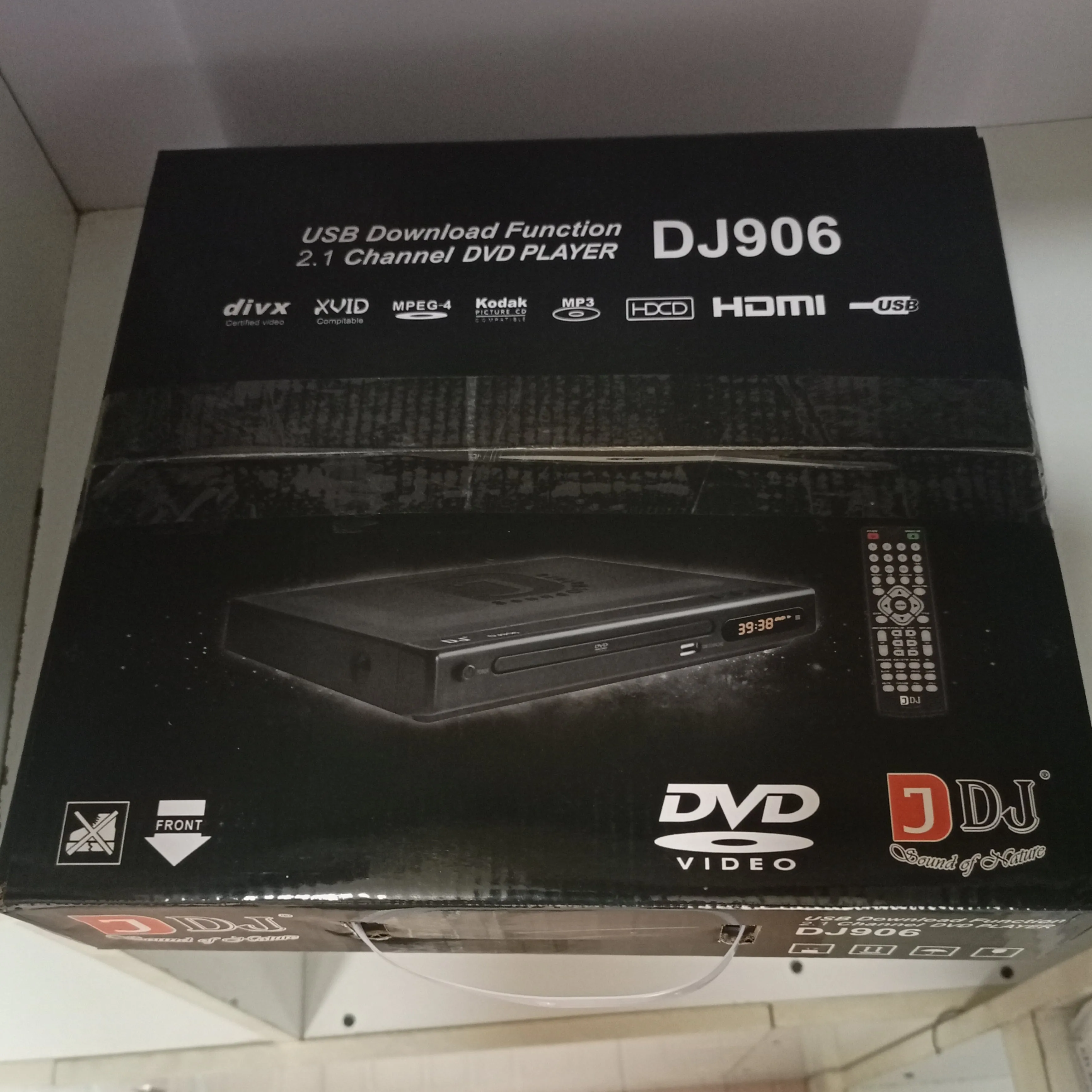DJACK DJ906 Multi-Playback DVD Player with Last Memory and USB & SD Support - Brand New