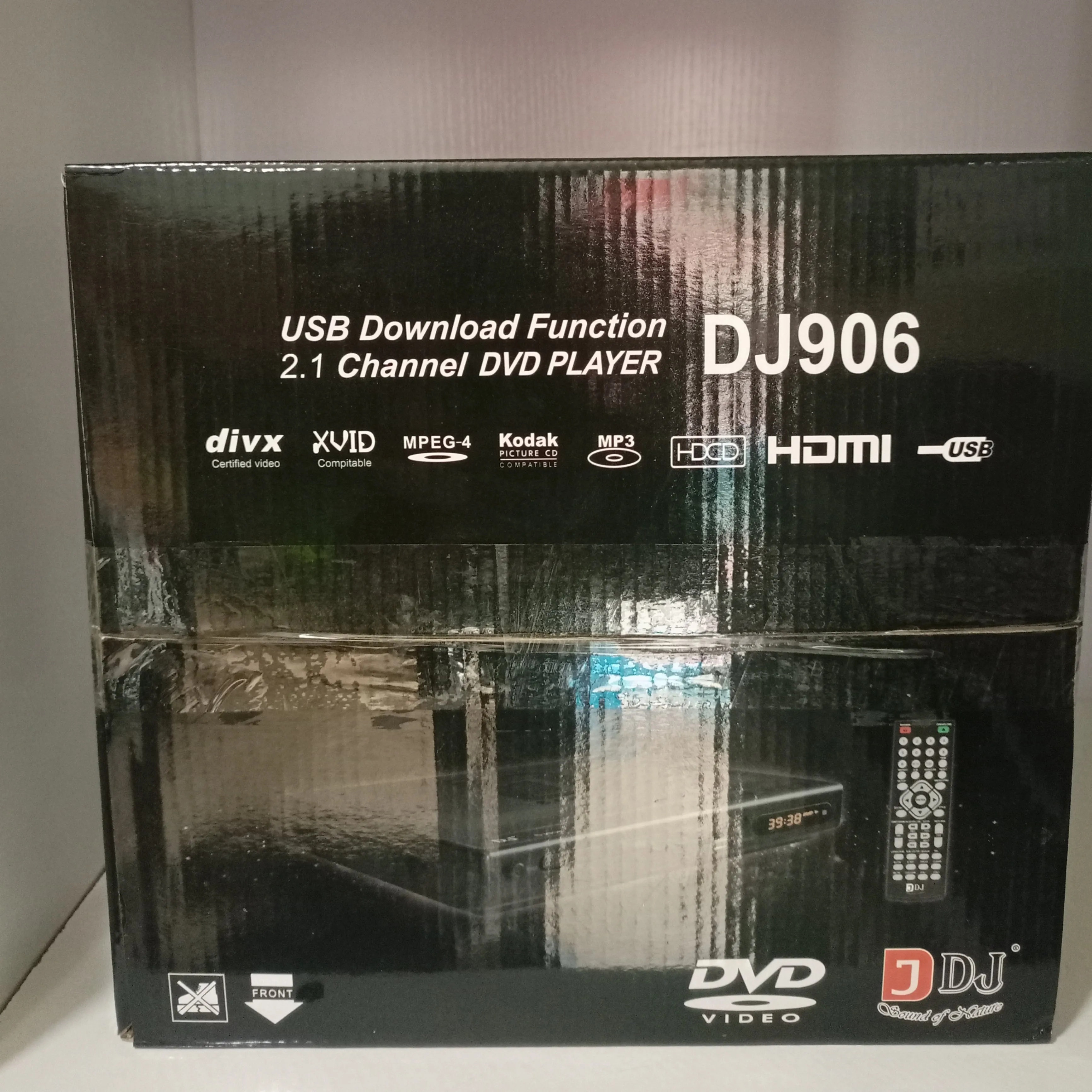 DJACK DJ906 Multi-Playback DVD Player with Last Memory and USB & SD Support - Brand New