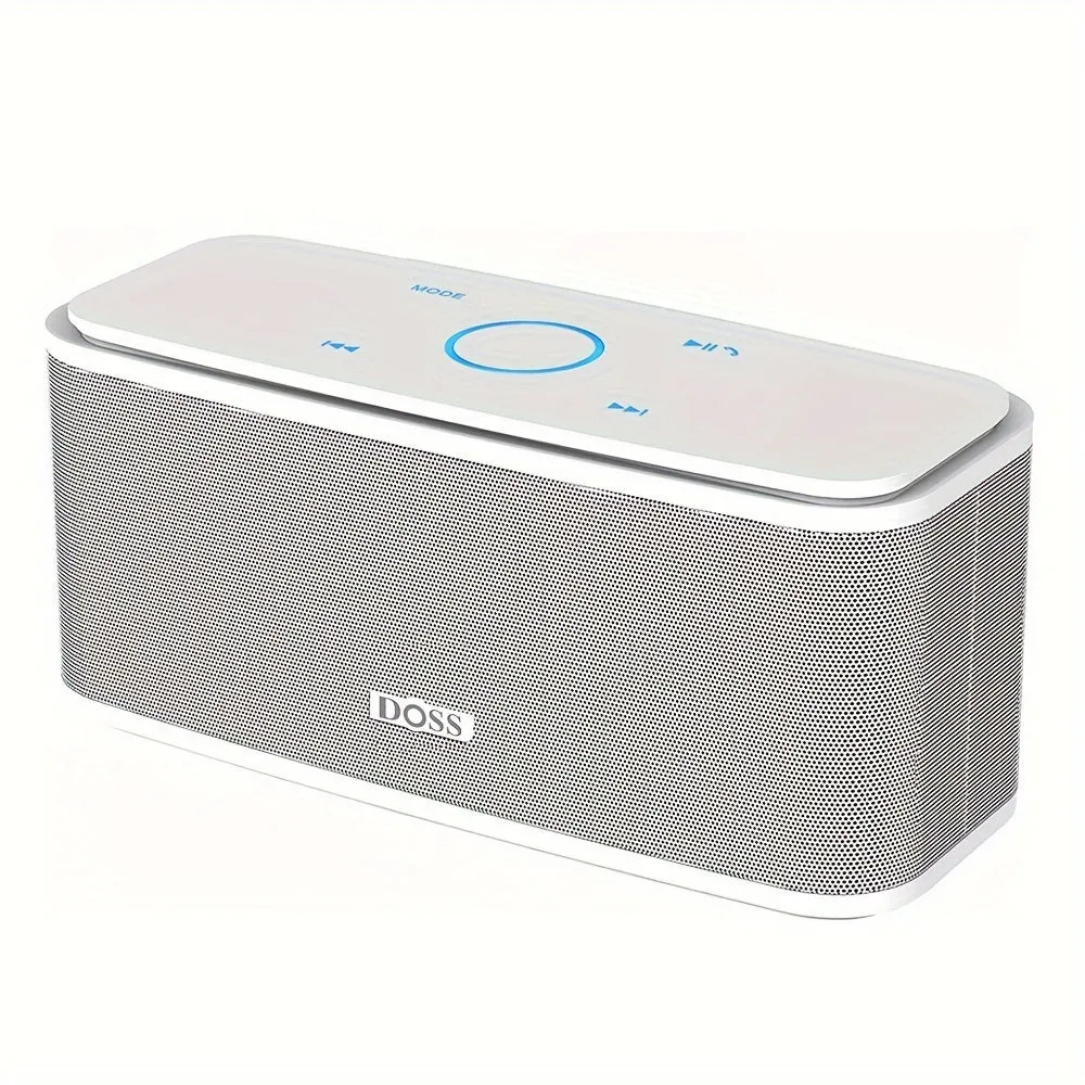DOSS SoundBox Wireless 5.0 Speaker, Capacitive Touch Control, 12W HD Sound and Bass, 20H Playtime, Built-in MIC Hands Free, Portable Speaker for Computer Laptop Cellphone