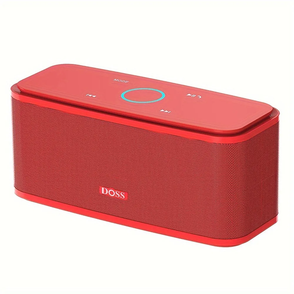 DOSS SoundBox Wireless 5.0 Speaker, Capacitive Touch Control, 12W HD Sound and Bass, 20H Playtime, Built-in MIC Hands Free, Portable Speaker for Computer Laptop Cellphone