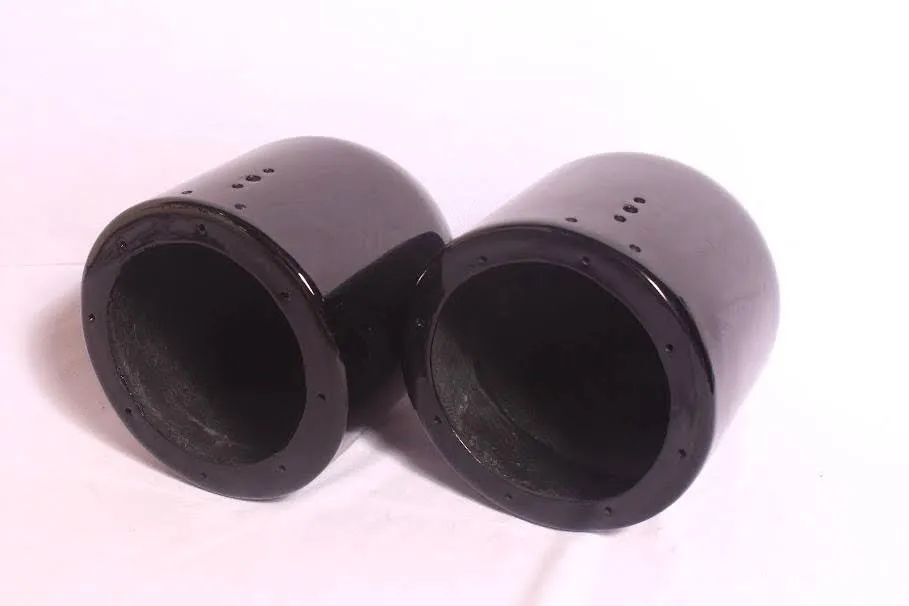 Dual 6.5"  Painted Fiberglass Wakeboard Tower Speaker Enclosures Black
