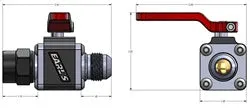 Earl's Performance 230710ERL UltraPro AN Ball Valve; For -10AN Male To Female;