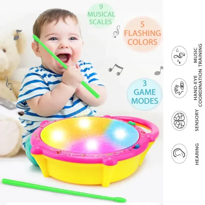 Educational Flash Drum With Lights And Music