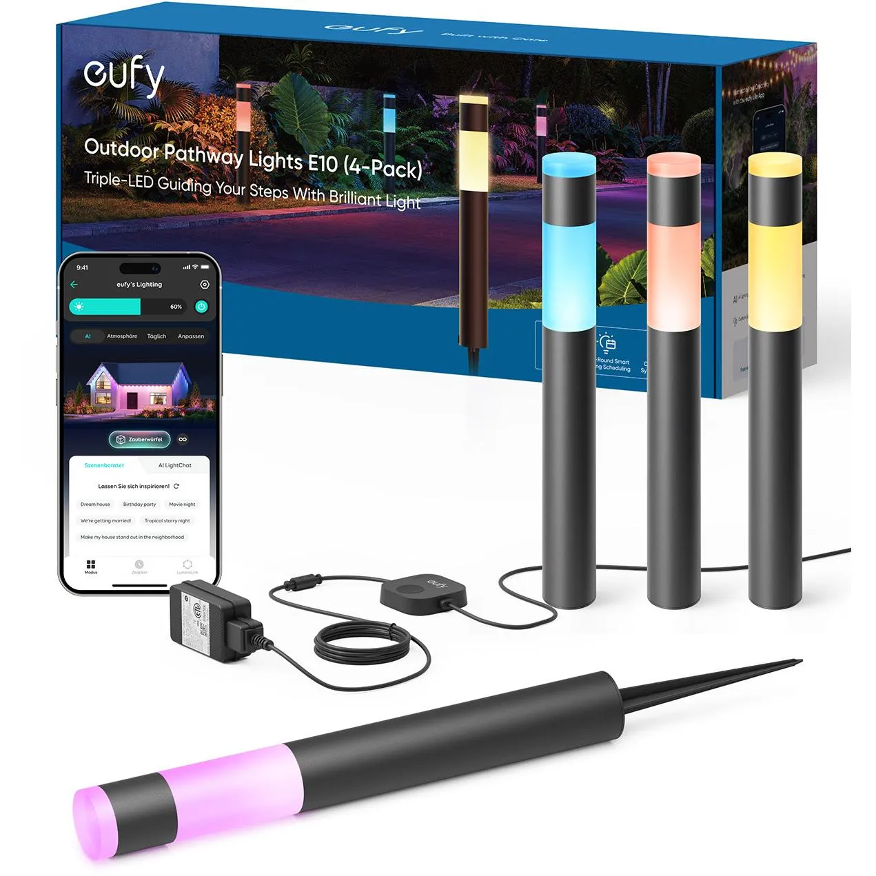 Eufy E10 Outdoor Pathway Lights (4 Pack)