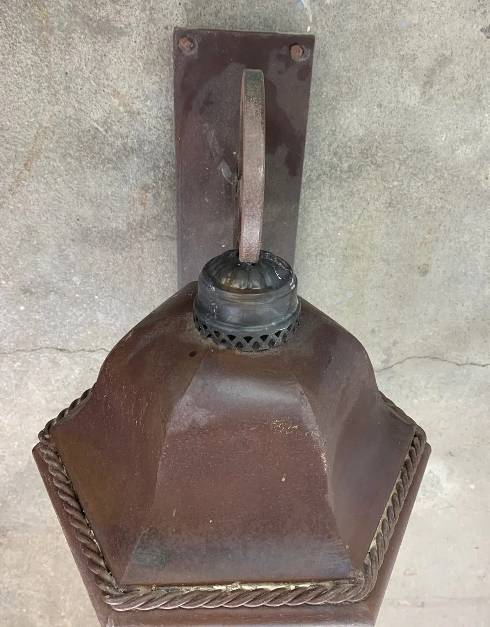 Exterior Wall Light Sconce, Large, Bronze, Traditional
