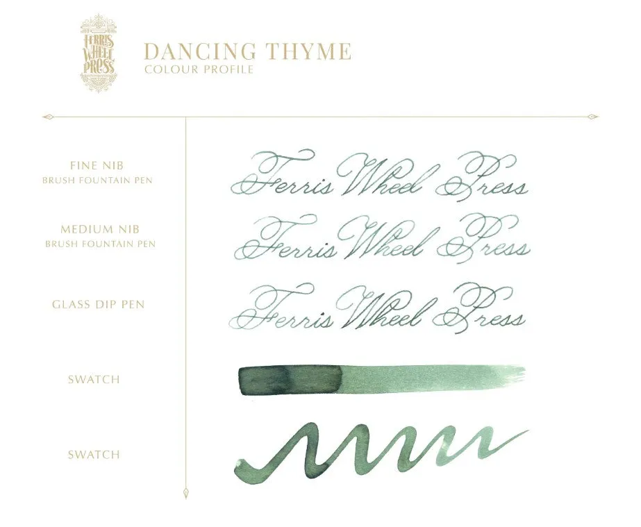Ferris Wheel Press 38ml Dancing Thyme Ink (NEW)