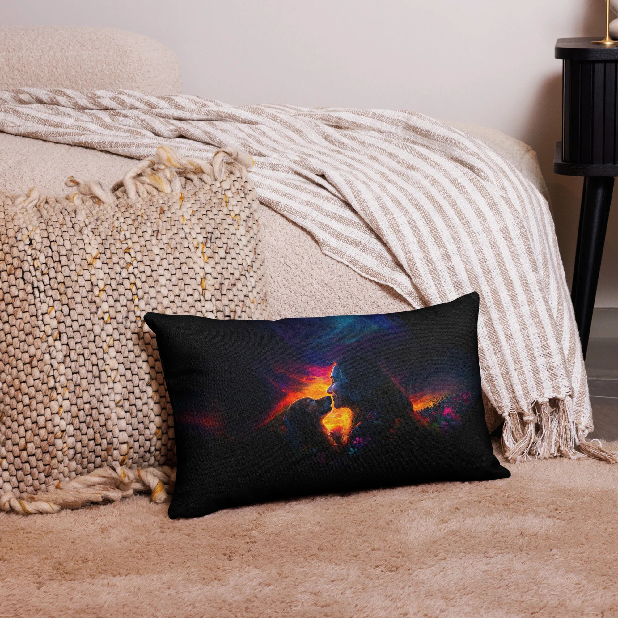 Floral Harmony Premium Pillow