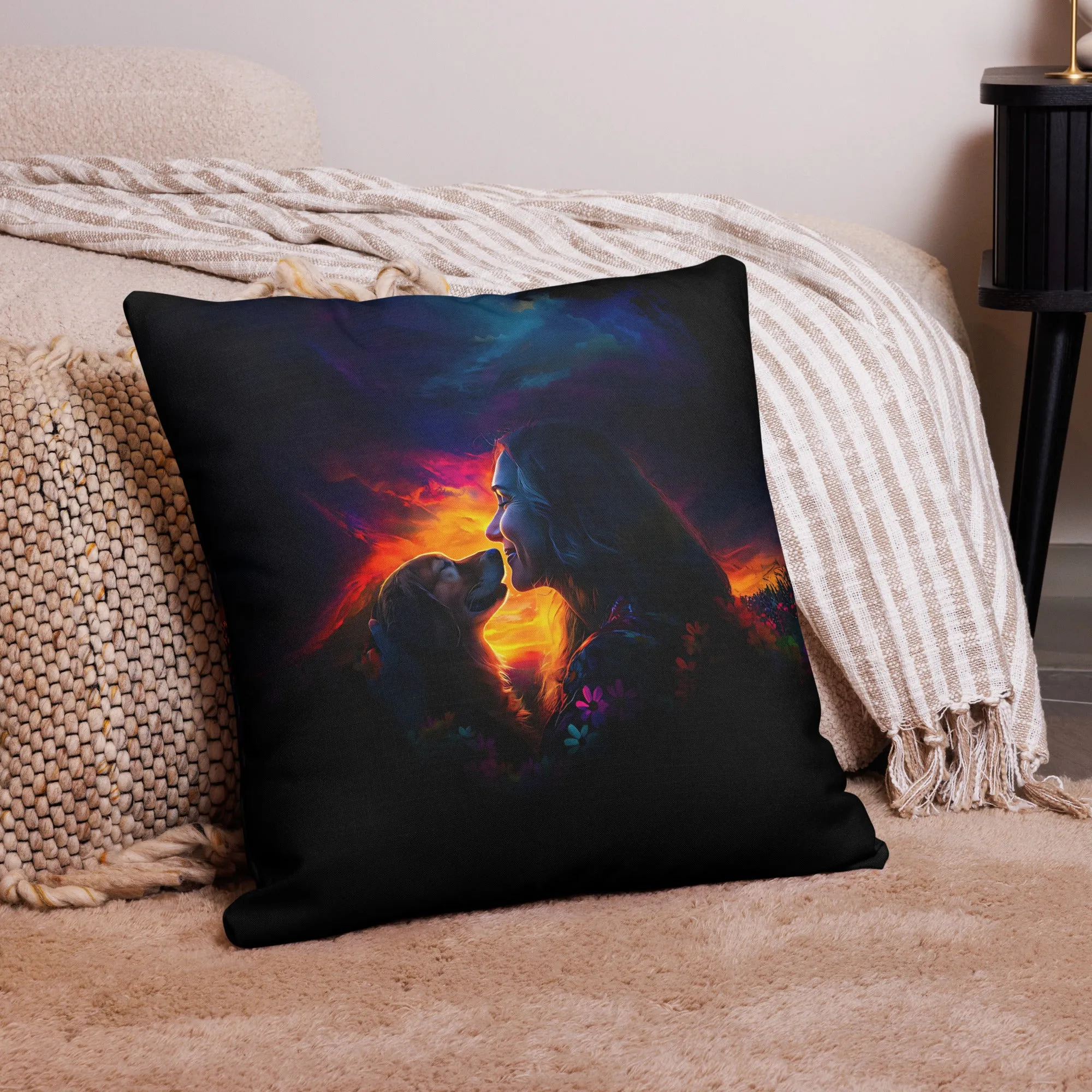 Floral Harmony Premium Pillow
