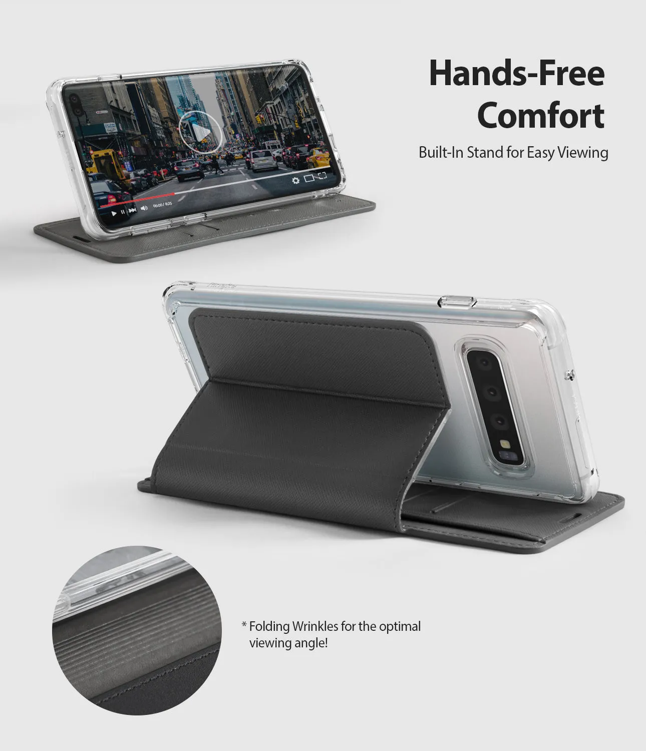 Galaxy S10 Plus Case | Wallet Fit - Ash Gray