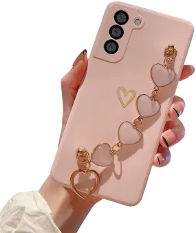 Galaxy S21 Plus Cute Heart Case for Women & Girls