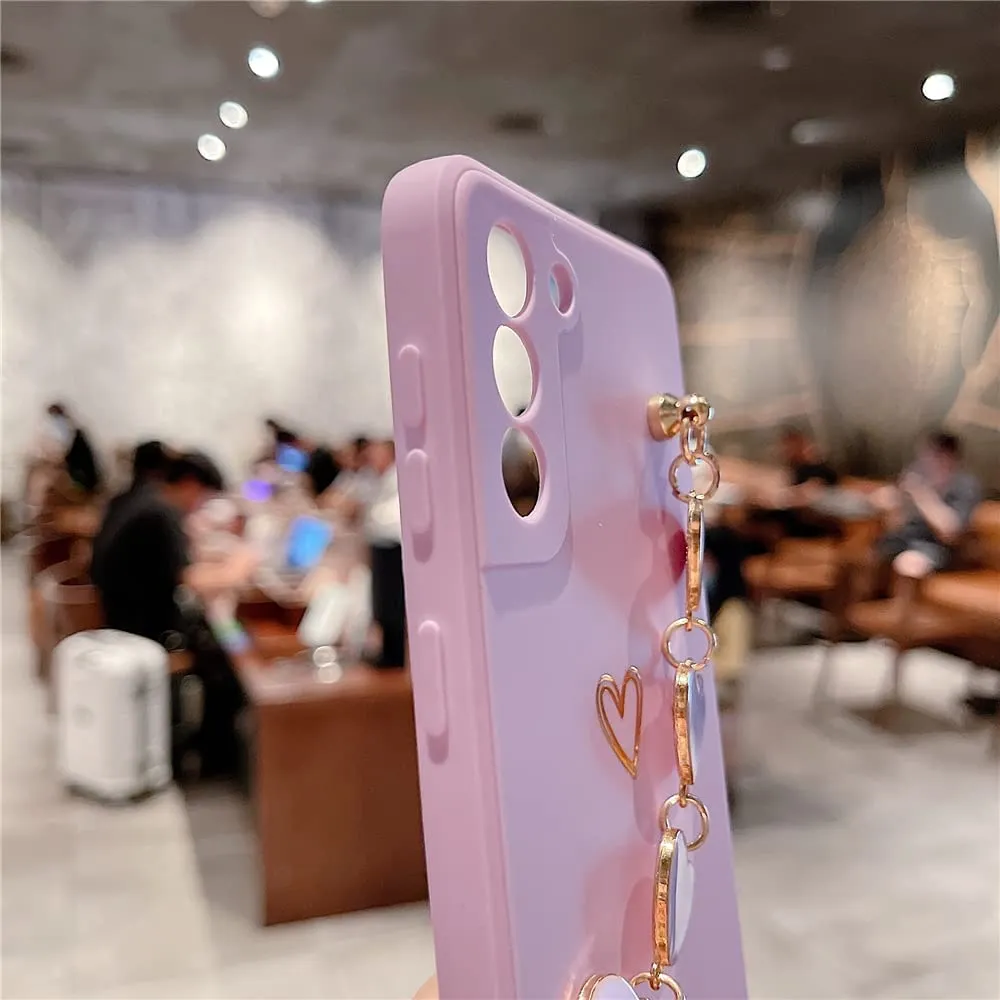 Galaxy S21 Plus Cute Heart Case for Women & Girls