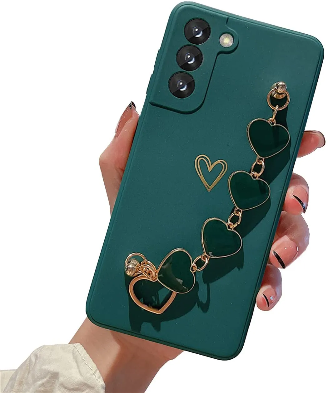 Galaxy S21 Plus Cute Heart Case for Women & Girls