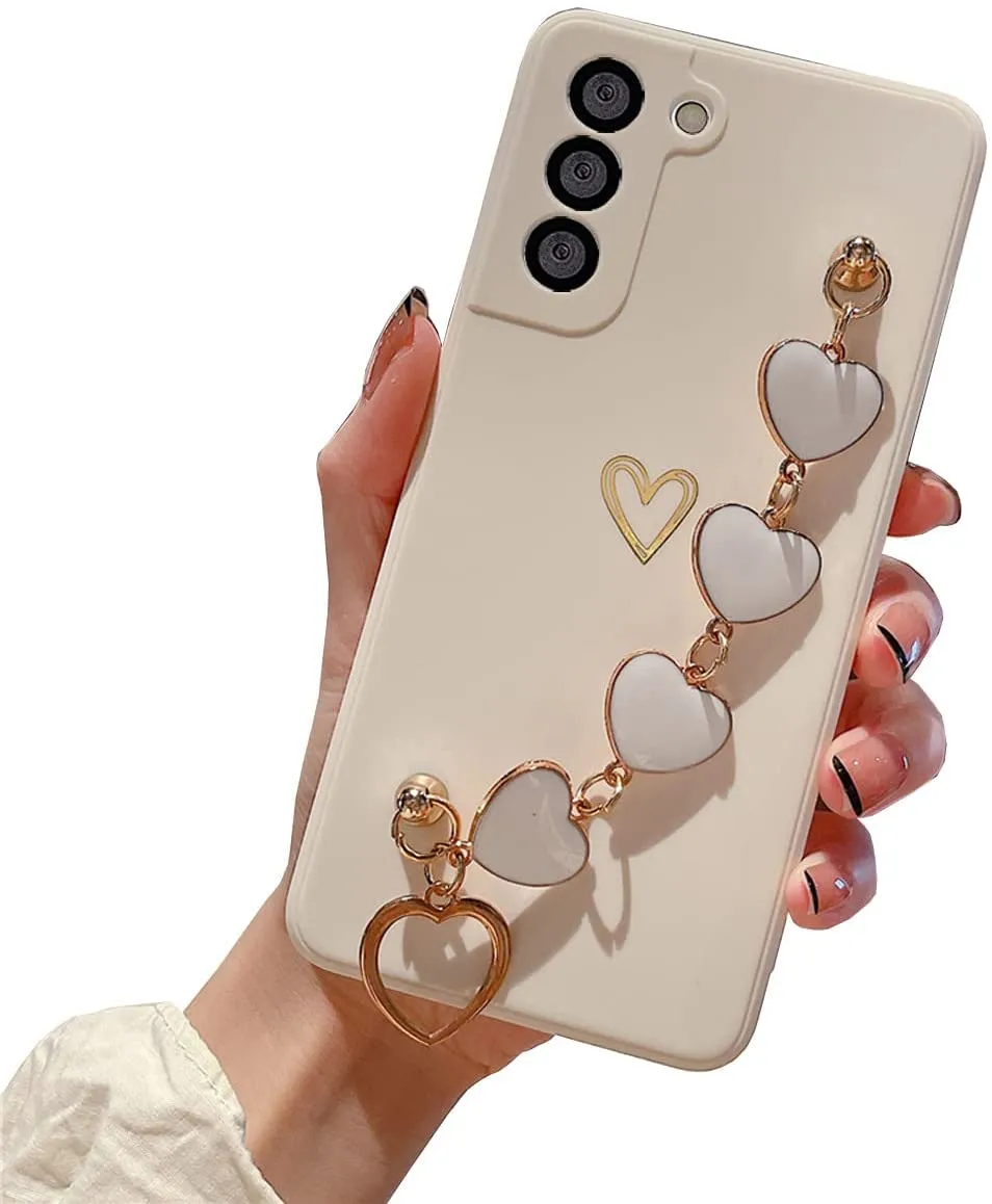 Galaxy S21 Plus Cute Heart Case for Women & Girls