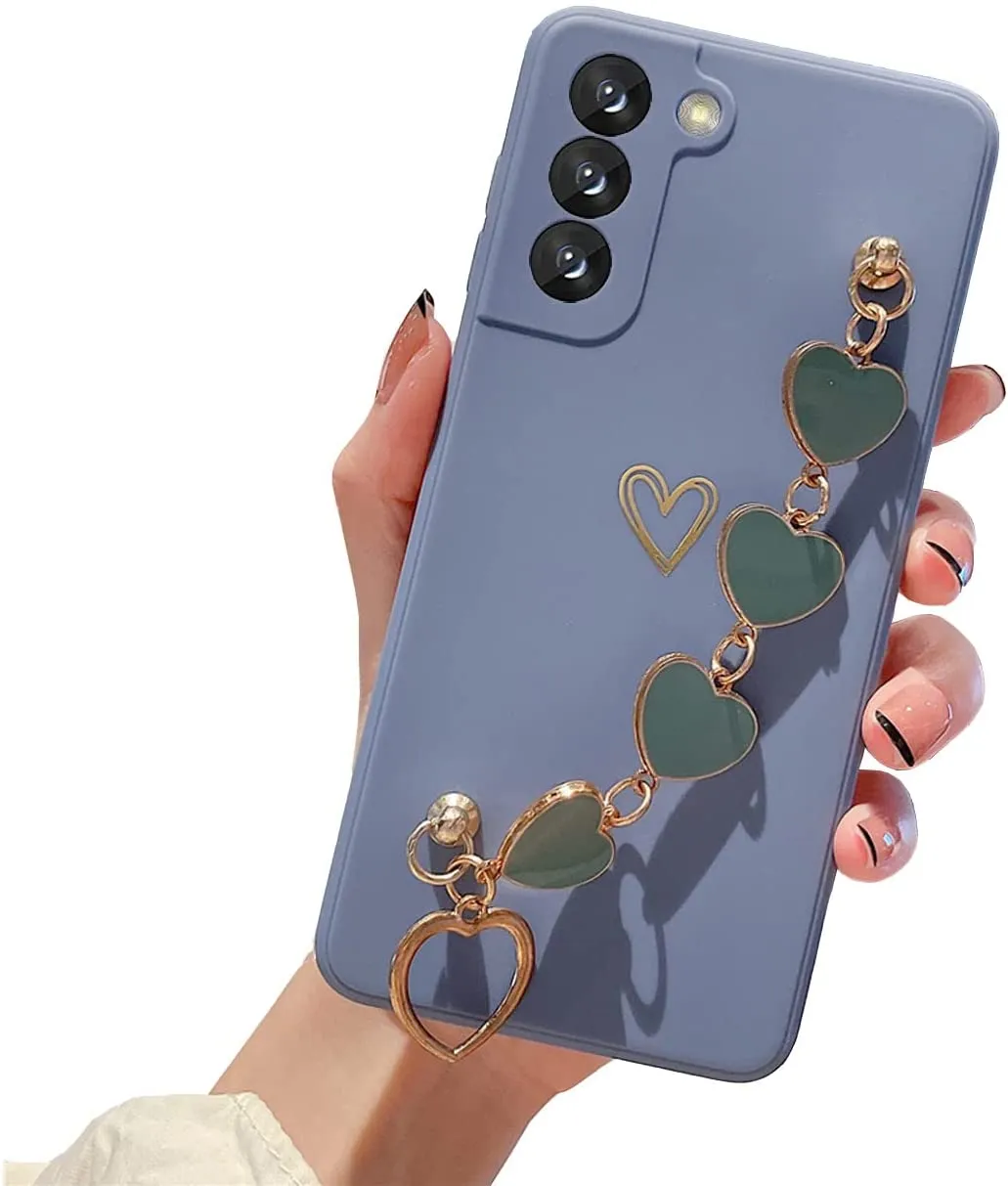 Galaxy S21 Plus Cute Heart Case for Women & Girls