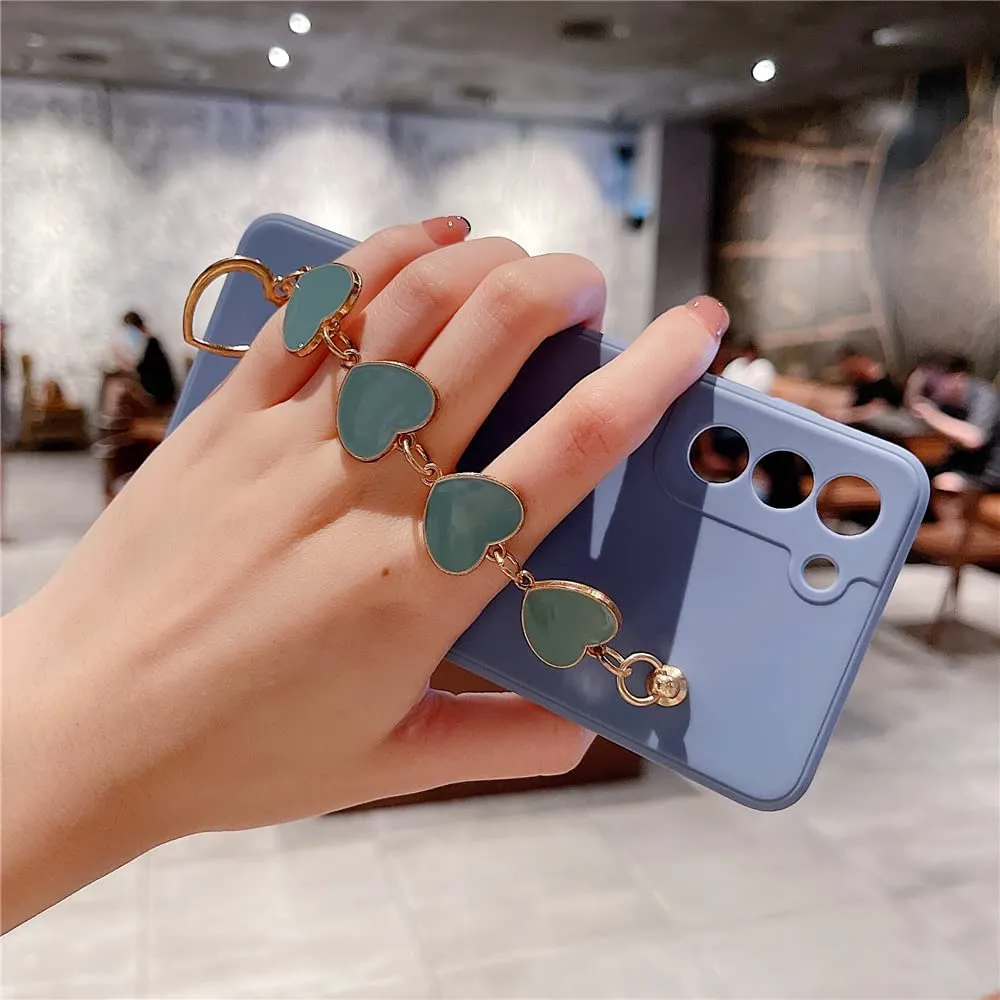 Galaxy S21 Plus Cute Heart Case for Women & Girls