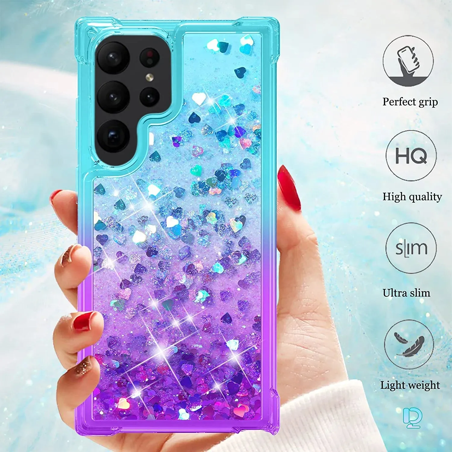 Galaxy S23 Ultra Case Glitter Quicksand Case