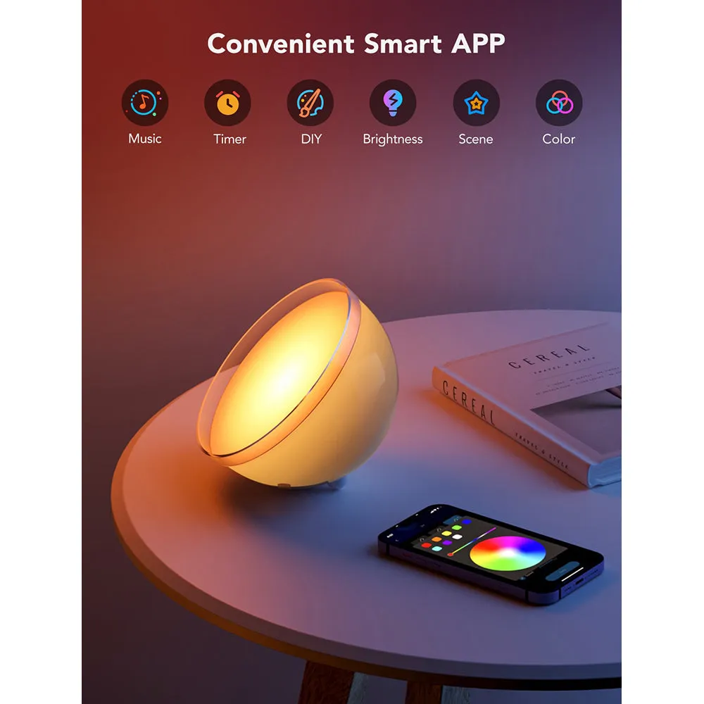 Govee Aura RBGBIC Smart Table Lamp - White | H60522D1-OF-UK