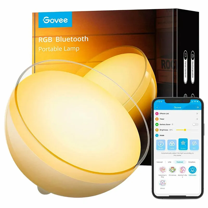 Govee Aura RBGBIC Smart Table Lamp - White | H60522D1-OF-UK