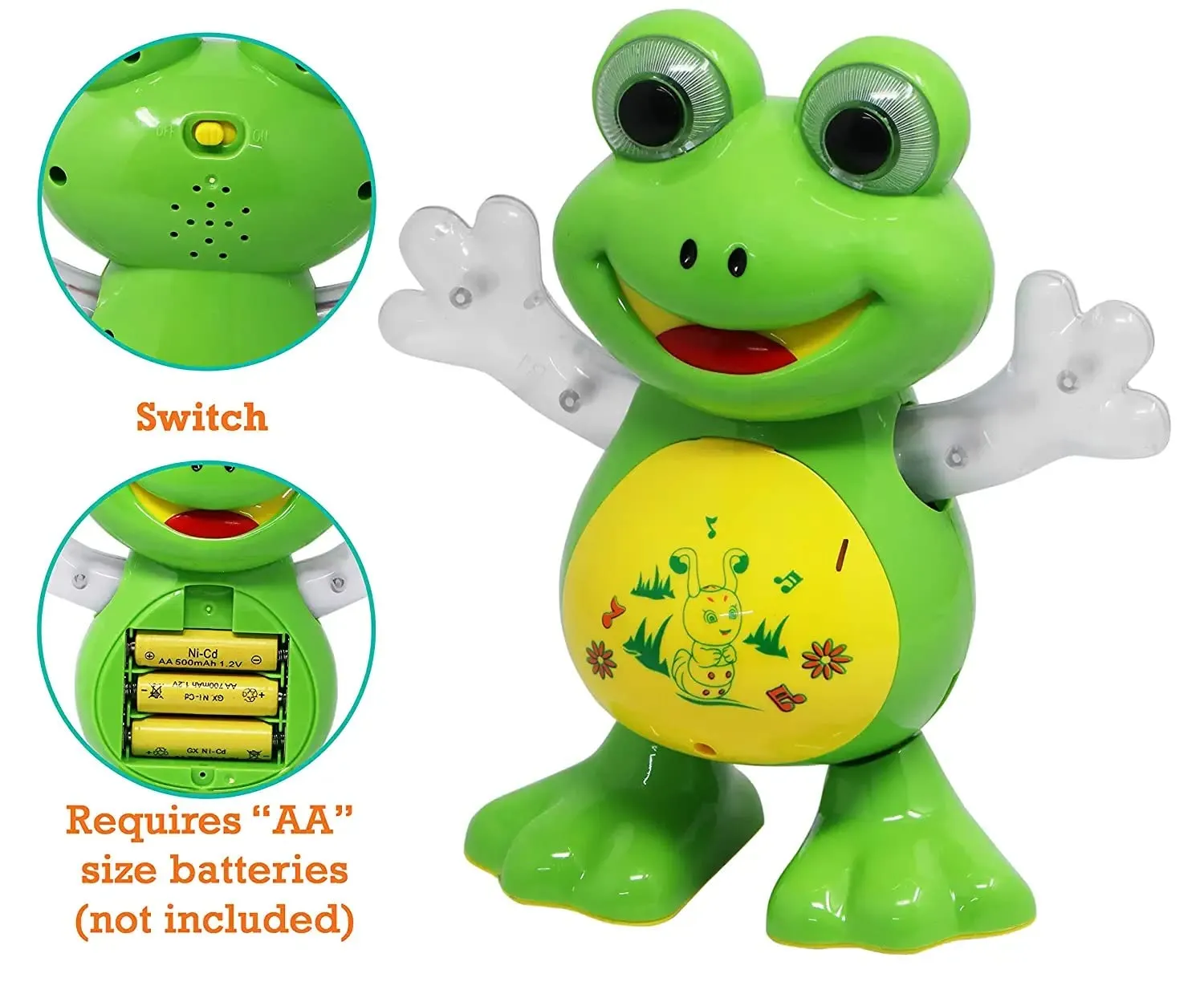 Goyal's Dancing Frog Toy with Music Flashing Lights and Real Dancing Action (Frog)