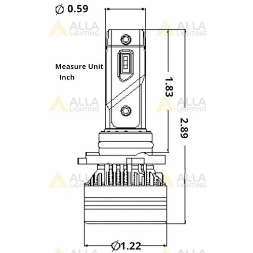 H9B H11B LED Forward Lightings Bulbs Plug-n-Play Conversion Kits Upgrade
