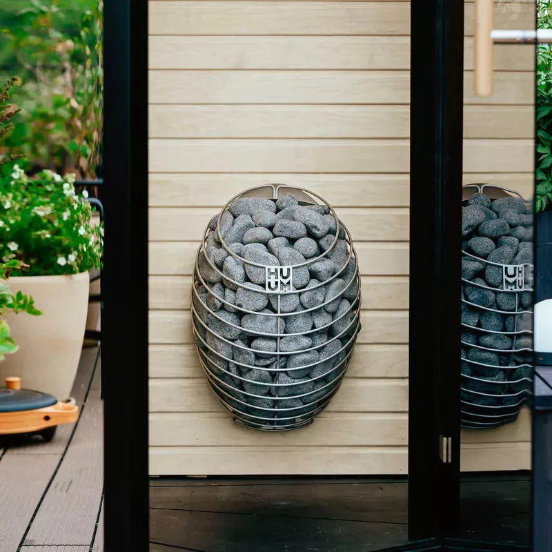 Haljas Hele Glass Mini | 3-Person Pre-Assembled Luxury Outdoor Glass Traditional Sauna