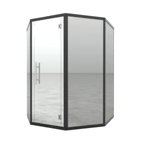 Haljas Hele Single | 7-Person Pre-Assembled Luxury Outdoor Glass Traditional Sauna