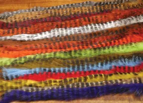 Hareline Dubbin Black Barred Rabbit Strip 1/8"