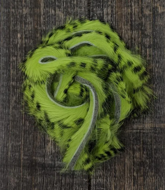 Hareline Dubbin Black Barred Rabbit Strip 1/8"