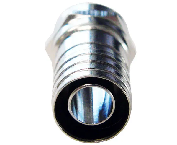 Hex Crimp-On F-Type Connector with Attached O-Ring for RG6 Coaxial Cable