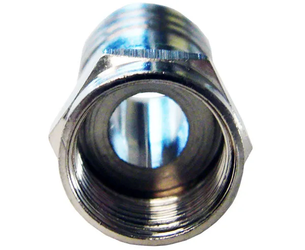 Hex Crimp-On F-Type Connector with Attached O-Ring for RG6 Coaxial Cable
