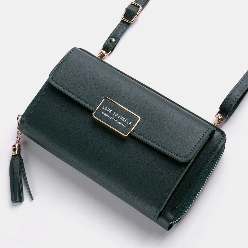 High Capacity Multi-Slot Crossbody Phone Bag
