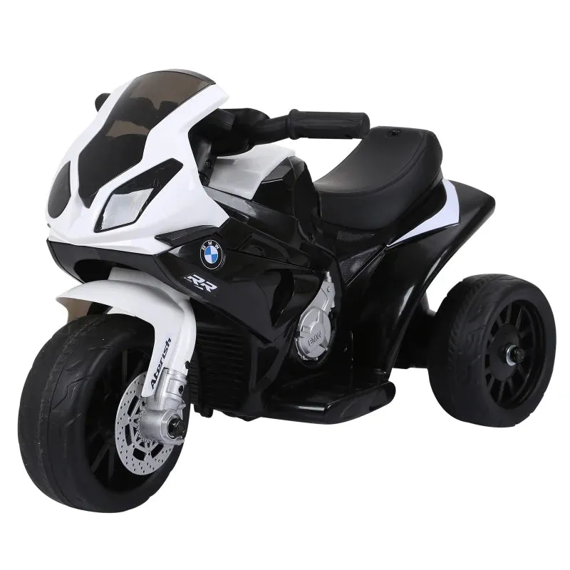 HOMCOM Kids Black Electric Ride on Motorcycle BMW S1000RR with Headlights Music