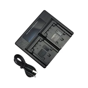 Hridz NP-FV50 Battery Charger for Sony FV50 FV60 FV70 Battery HDR-XR150 XR160 XR260V XR350 XR550